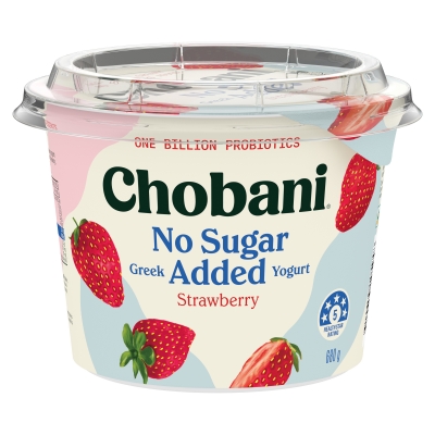 Chobani Greek Yogurt No Sugar Added Strawberry 680g 