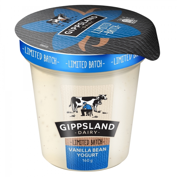 Gippsland Dairy Yoghurt Vanilla Bean 160g