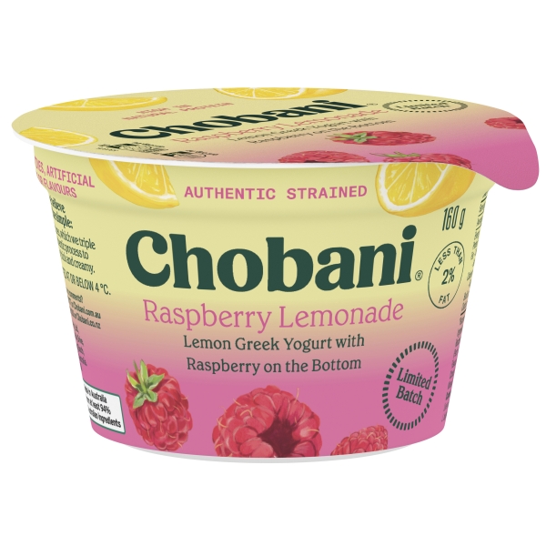 Chobani Greek Yogurt Raspberry Lemonade 160g