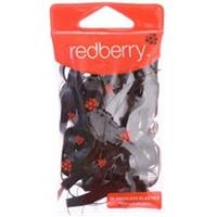 Redberry Snagless Hair Ties Black 50 Pack