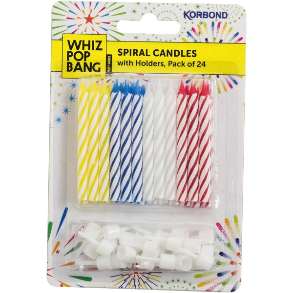 Korbond Candle Spiral 24 Pack