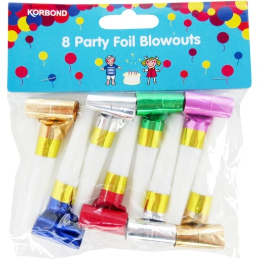 Korbond Party Foil Blowouts 8 Pack