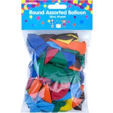 Korbond Round Balloon Assorted 40 Pack