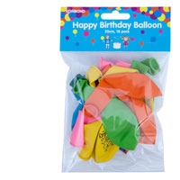 Korbond Balloon Round Happy Birthday 18 Pack