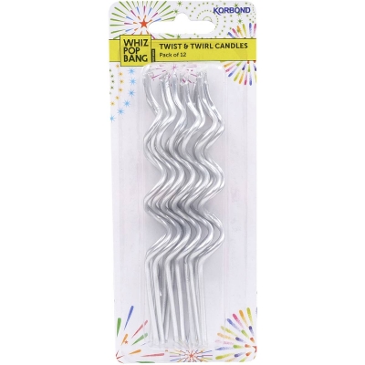 Party Star Twists & Twirl Candle 12 Pack