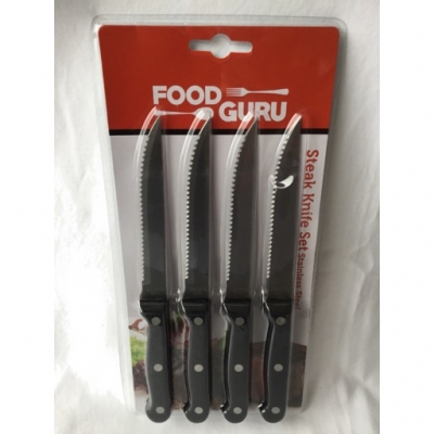 Food Guru Stainless Steel Knife Steak 4 Pack