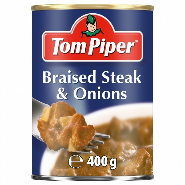 Tom Piper Braised Steak & Onions 400g