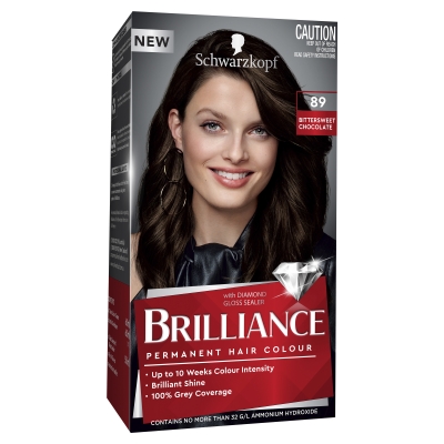 Schwarzkopf Brilliance Permanent Hair Colour Bitter Sweet Chocolate #89