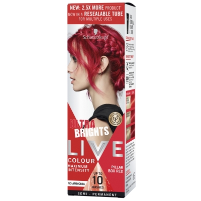 Schwarzkopf Live Colour Ultra Brights Pillar Box Red 75ml