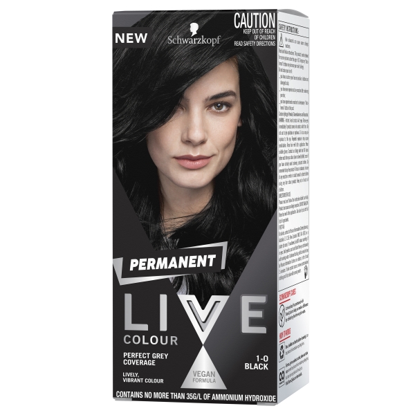 Schwarzkopf Live Colour Permanent Black 1.0 