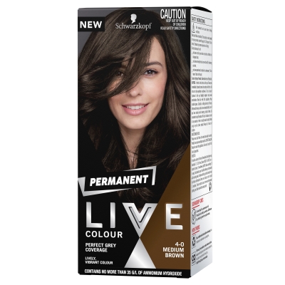 Schwarzkopf Live Colour Permanent Medium Brown 4.0