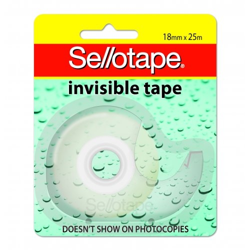 Sellotape Invisible Dispenser 18mm x 25m