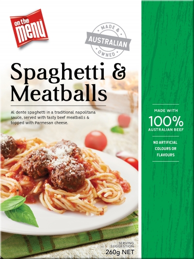 On The Menu Spaghetti & Meatballs 260g