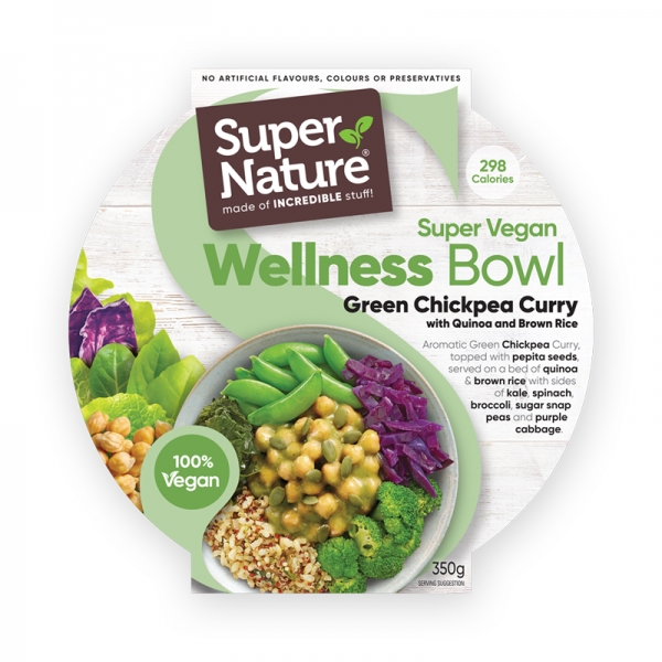 Super Nature Wellness Bowl Green Chickpea Curry 350g