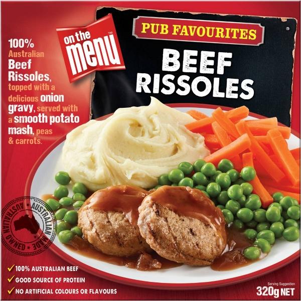 On The Menu Beef Rissoles 320g