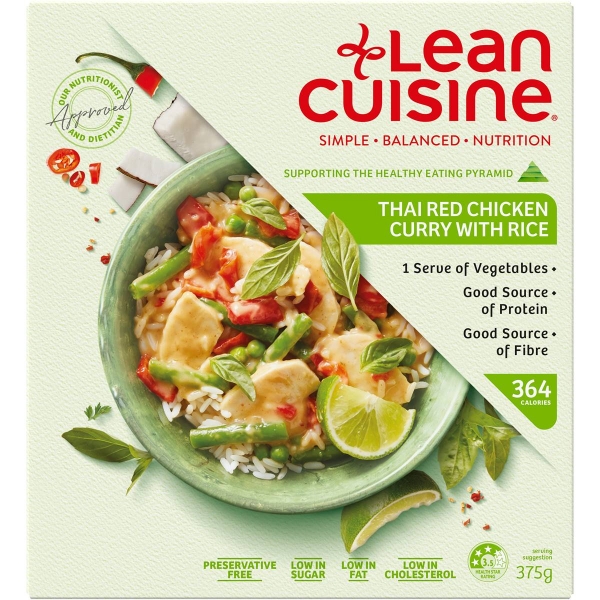 Lean Cuisine Thai Red Chicken Curry With Rice 375g