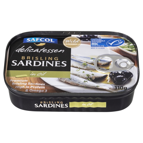 Safcol Sardines Brisling In Oil 110g