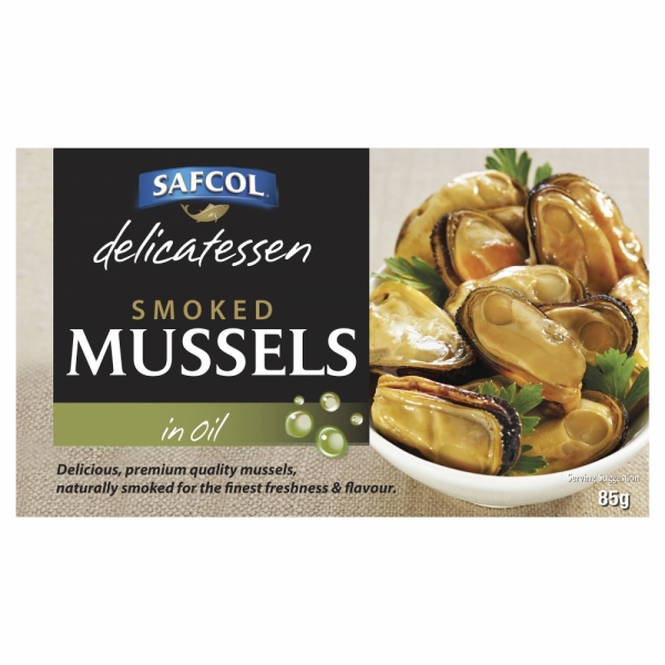 Safcol Smoked Mussels In Oil 85g