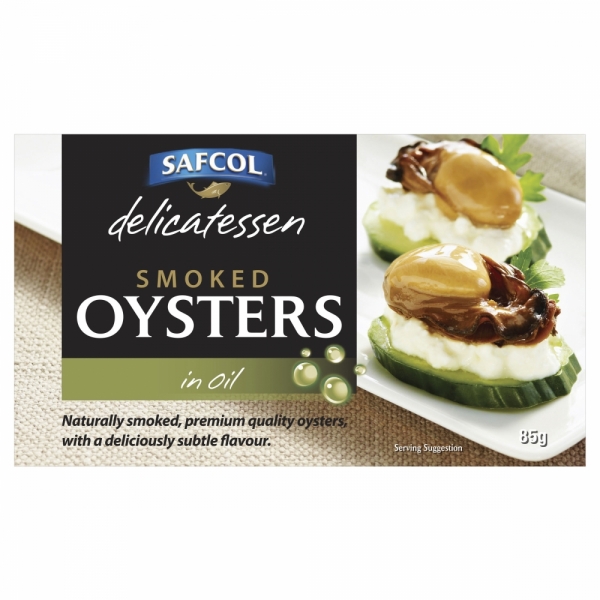 Safcol Oyster Smoked In Oil 85g