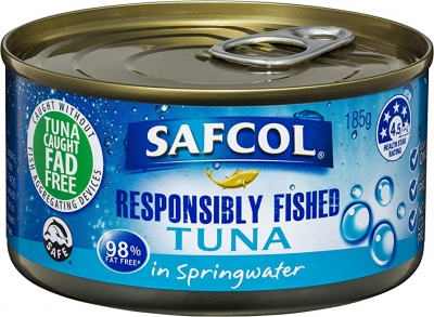 Safcol Responsibly Fished Tuna in Springwater 185g