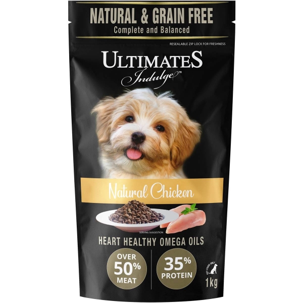 Ultimates Indulge Dry Dog Food Natural Chicken 1kg