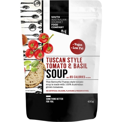 South Australian Gourmet Food Company Soup Tuscan Style Tomato & Basil 430g