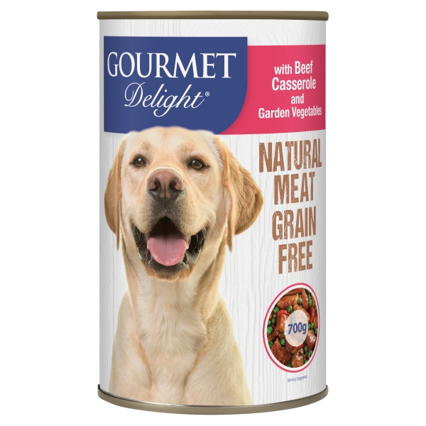 Gourmet Delight Dog Food Beef Casserole 700g