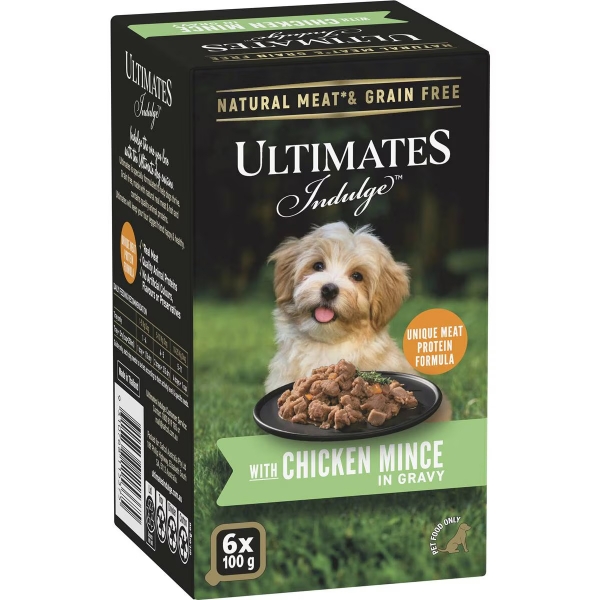 Ultimates Indulge Dog Food Chicken & Gravy 6 Pack 600g