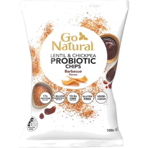 Go Natural Probiotic Chips Barbecue Flavour 100g