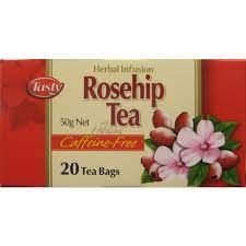 Tasty Rosehip & Hibiscus Tea Caffeine Free Teabags 20 Pack