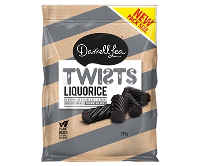 Darrell Lea Original Licorice Twists 280g