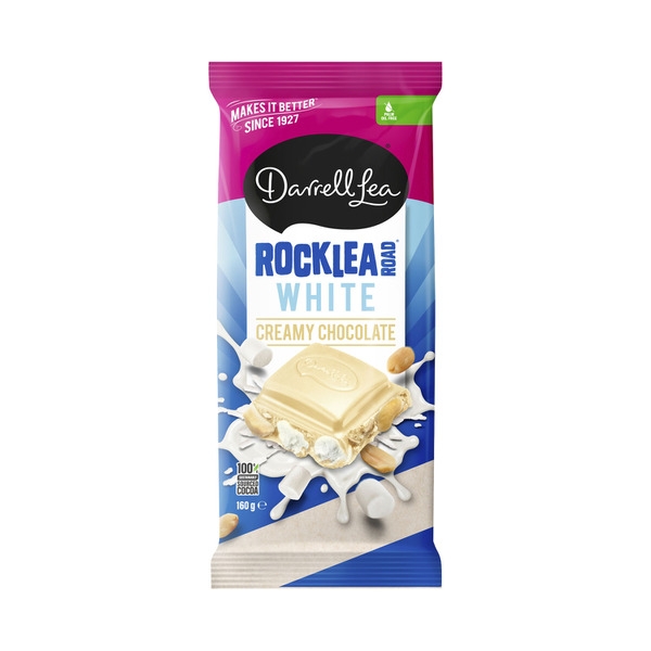 Darrell Lea Rocky Lea Road White Block 160g