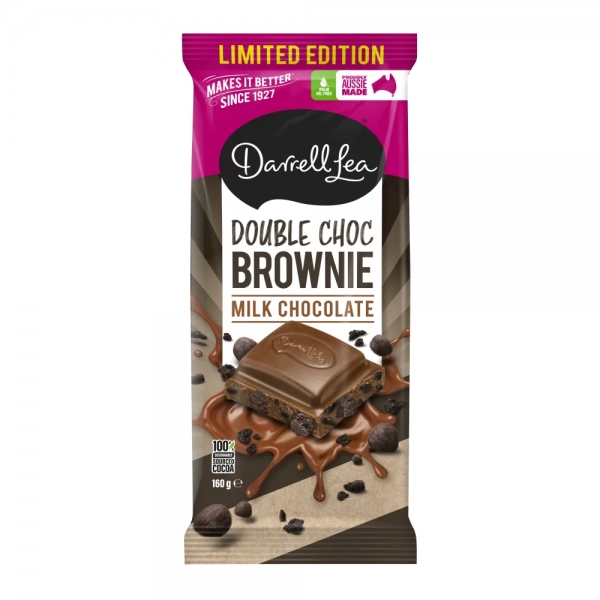 Darrell Lea Block Double Choc Brownie 160g