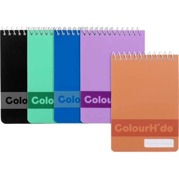 Colour Hide Pocket Notebook 5 Pack 96 Page