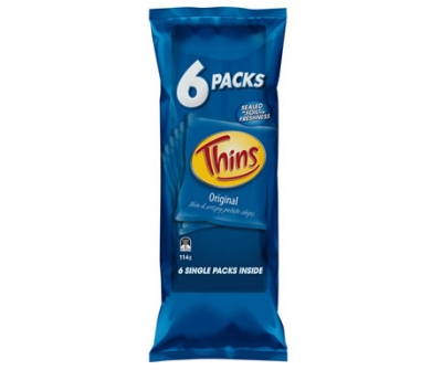 Thins Original Chips 6 Pack 114g