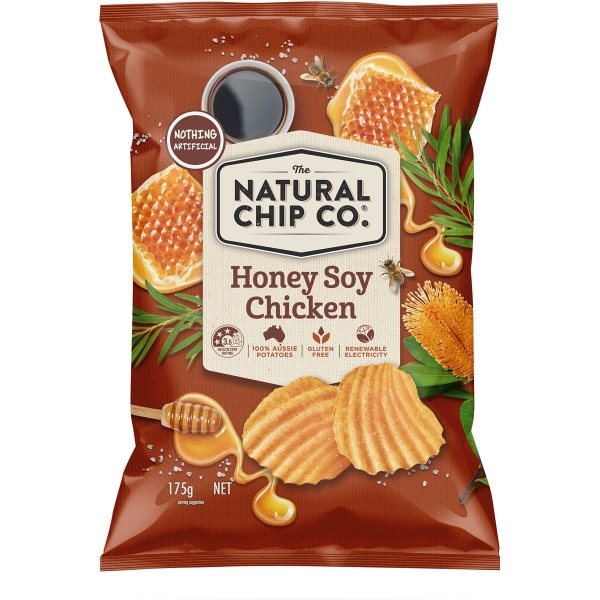 Natural Chip Company Honey Soy Chicken Chips 175g