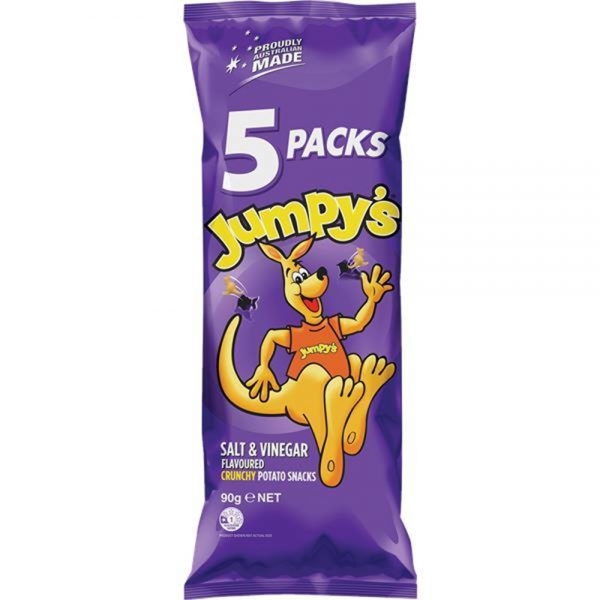 Jumpy's Snacks Salt & Vinegar 5 Pack 90g