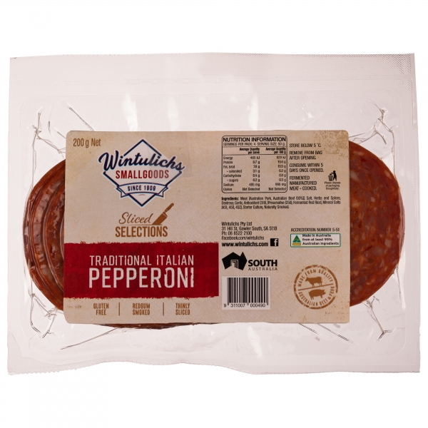 Wintulichs Sliced Pepperoni 200g