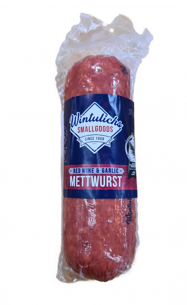 Wintulichs Red Wine & Garlic Mettwurst Stick 375g