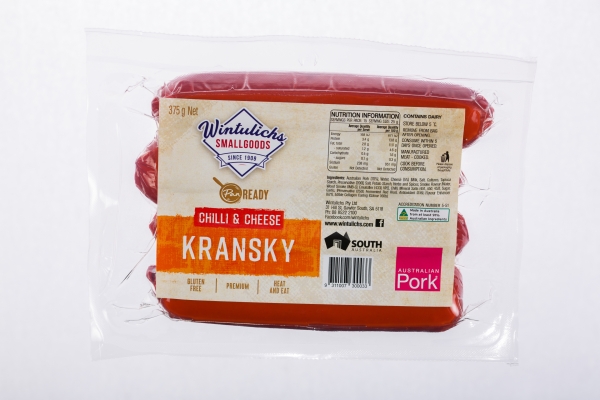 Wintulichs Cheese Chilli Kransky 4 Pack 375g