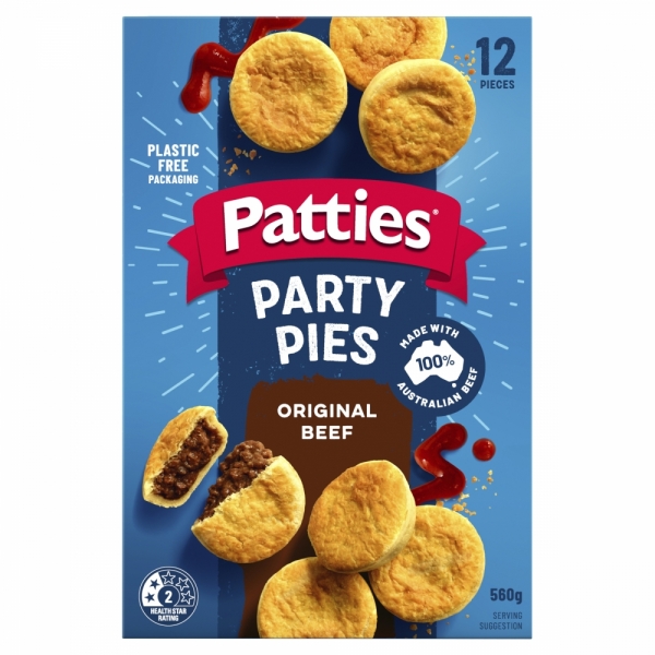 Patties Party Pies 12 Pack 560g