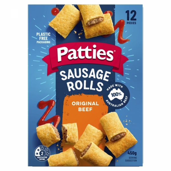 Patties Party Sausage Rolls 12 Pack 450g