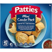 Patties Mini Combo Pack 40 Pack 1kg