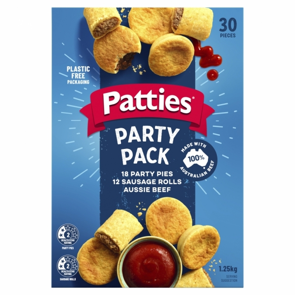 Patties Party Pack 30 Pack 1.25kg