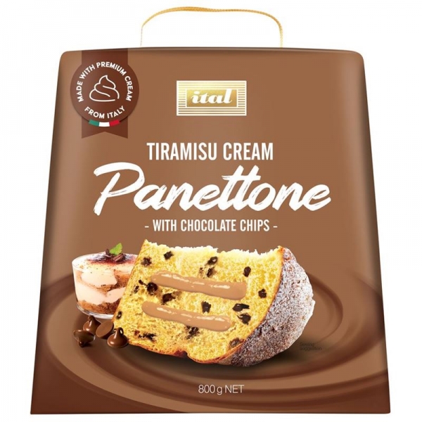 Ital Panettone Tiramisu Cream & Choc Chip 800g