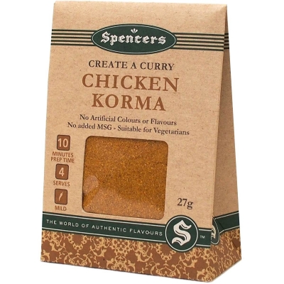 Spencers Create A Curry Chicken Korma 27g