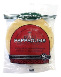 Spencers Pappadums Chilli 113g