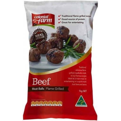 Colonial Farm Beef Meatballs 1kg