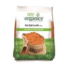 My Organics Lentils Red Split 500g