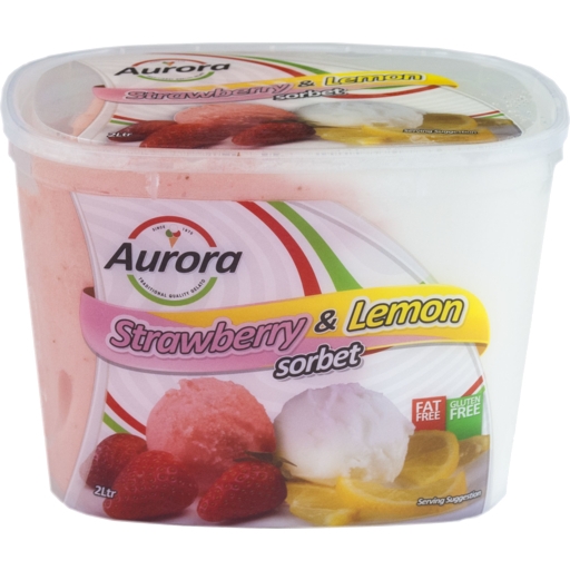 Aurora Sorbet Strawberry Lemon 2lt